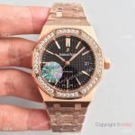JF Audemars Piguet Rose Gold Diamond Watch - AAA Grade Replica Watches
